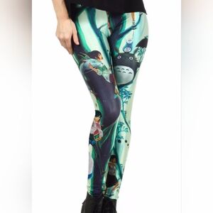 Qinni Studio Ghibli Leggings - Howl, Totoro, Mononoke, Spirited Away, Laputa